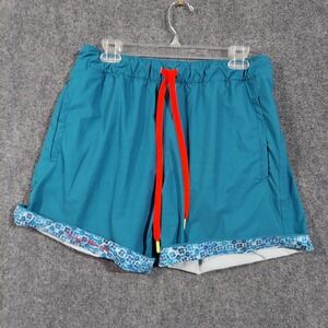 Robert Graham Swim Trunks Mens 34 Boardwalk Lined‎ Shorts Floral Trim Beachwear